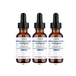 Complex Diet Drops – Natural Weight Management Drops Unisex 2 oz - 12 Bottles